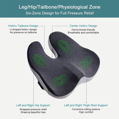 Electric Vibration Massage Cushion – Hip & Lower Back Relief