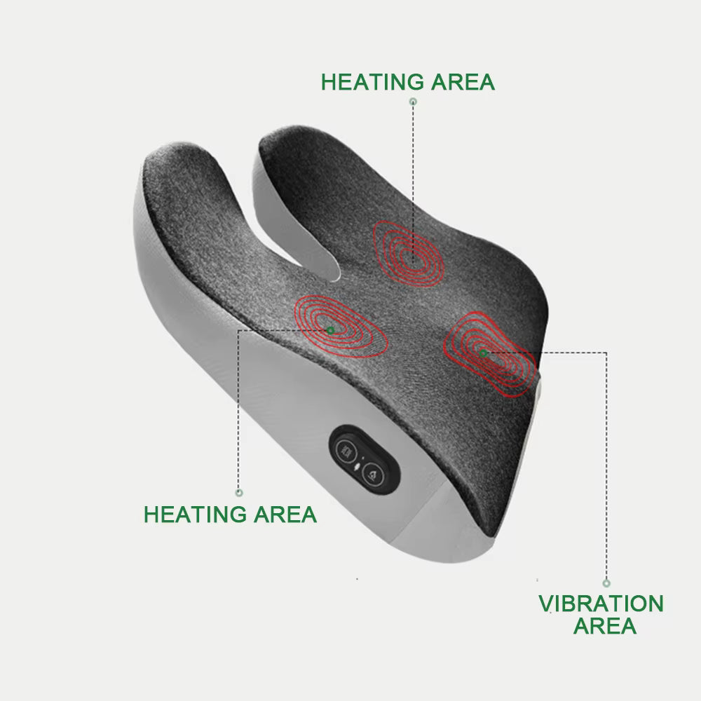 Electric Vibration Massage Cushion – Hip & Lower Back Relief