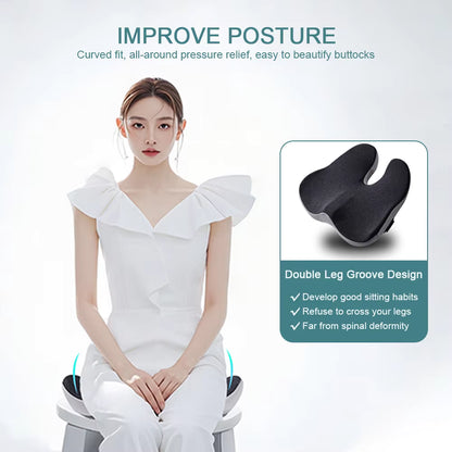 Electric Vibration Massage Cushion – Hip & Lower Back Relief