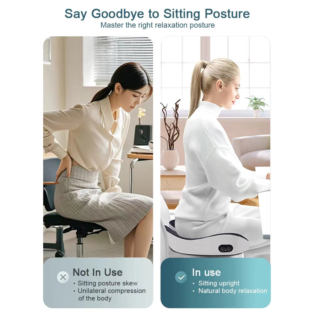 Electric Vibration Massage Cushion – Hip & Lower Back Relief