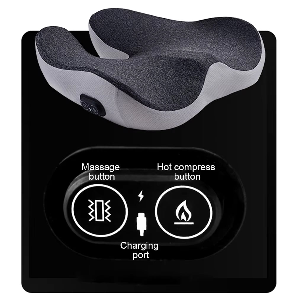 Electric Vibration Massage Cushion – Hip & Lower Back Relief