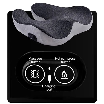 Electric Vibration Massage Cushion – Hip & Lower Back Relief